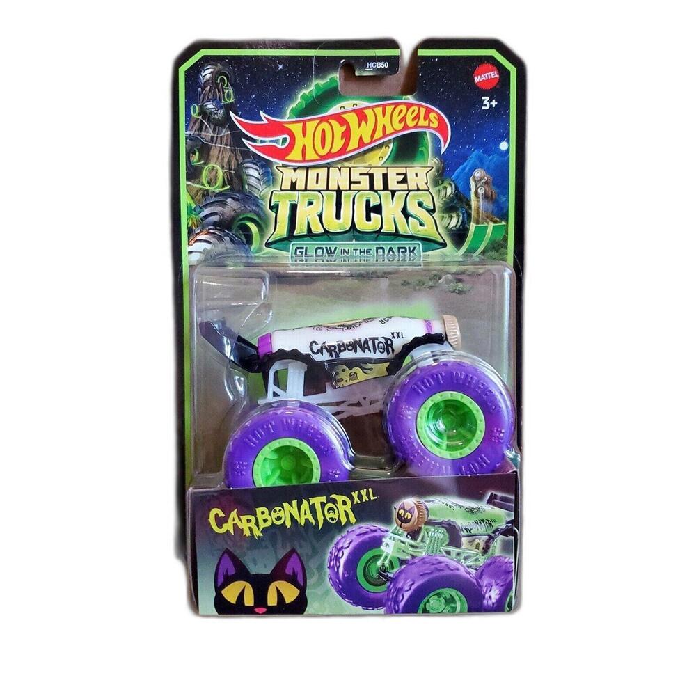 Hot Wheels Monster Trucks Carbonator XXL Glow in the Dark HCB50 New